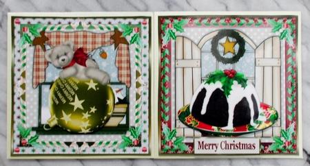 Christmas Time x 2 Toppers by Diane  Vermeer