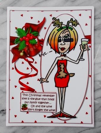 J.j Family Christmas Wishes Quick Card by Diane  Vermeer