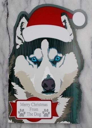 Merry Christmas from the Husky Cut'n'fold Card by Diane  Vermeer