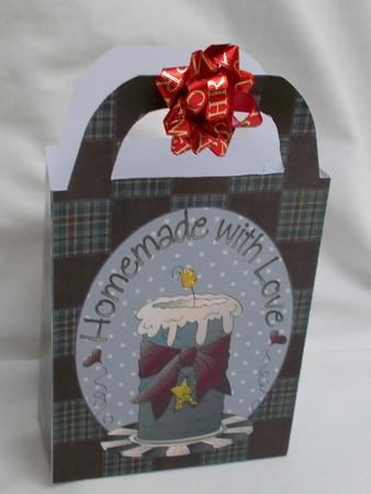 Christmas Candle Gift Bag by Diane  Vermeer
