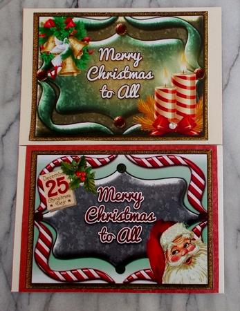 2 x Merry Christmas to All Toppers by Diane  Vermeer