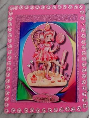Cup Cake and Lollypop Party Girl by Diane  Vermeer