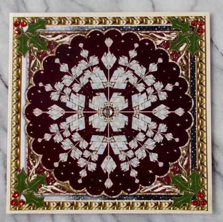 Snowflake in Fancy Frame Large Topper 8 by Diane  Vermeer