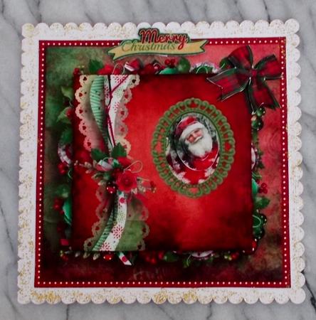 8in Card Front Simply Santa by Diane  Vermeer