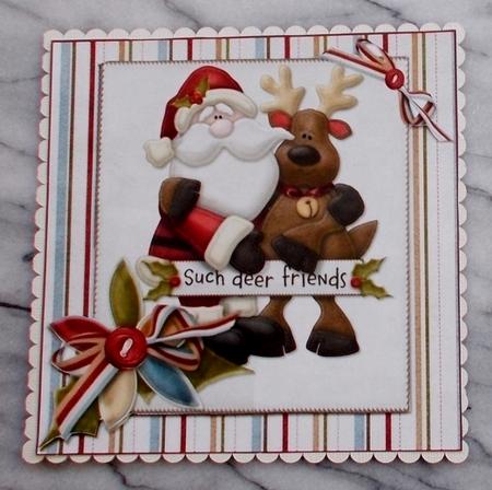 Such Deer Friends Christmas Quick Card by Diane  Vermeer