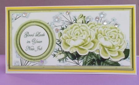 Lemon Roses New Job Dl Decoupage Topper by Diane  Vermeer