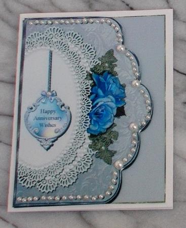 Wedding Anniversary Card Topper 2 by Diane  Vermeer