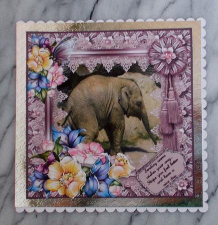 Floral Elephant Celebration by Diane  Vermeer