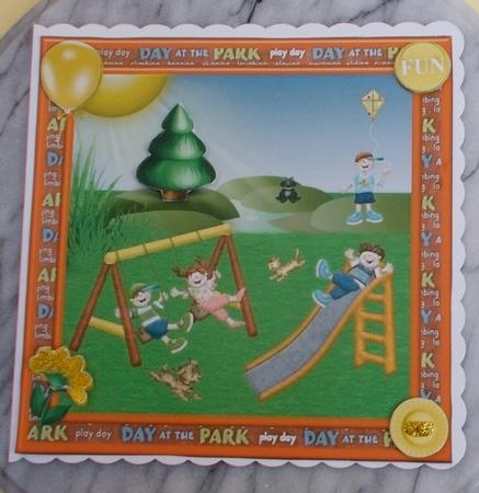 Fun at the Park Topper & Decoupage by Diane  Vermeer
