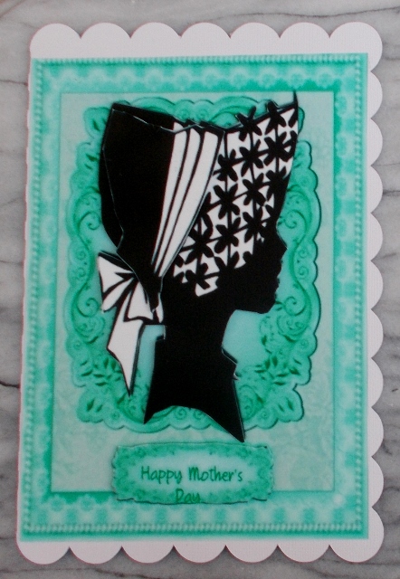 Beautiful Green Silhouette Lady  by Diane  Vermeer