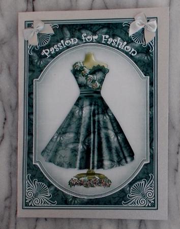 Black Dress Passion for Fashion 7x5in Fashion Topper by Diane  Vermeer