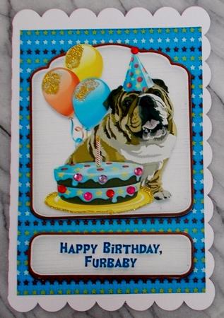 Happy Birthday from the Bulldog by Diane  Vermeer