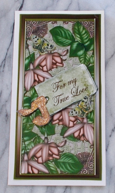 Pink Fushsia True Love Dl Topdown Topper by Diane  Vermeer