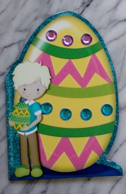 Easter Boy Cut'n'fold Card by Diane  Vermeer