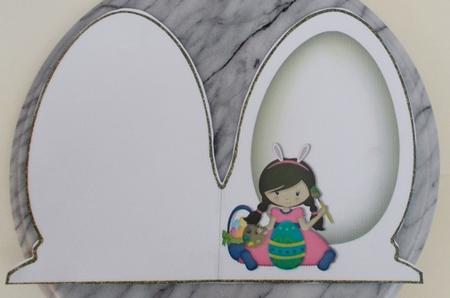 Easter Girl Cut'n'fold Insert by Diane  Vermeer