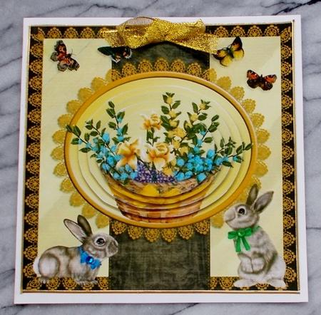Basket of Spring Flowers by Diane  Vermeer