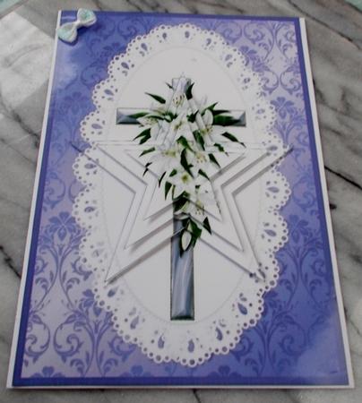 Easter Lily Enamel Cross Star Pyramid by Diane  Vermeer
