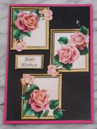 Downton Roses Frame Trio by Diane  Vermeer