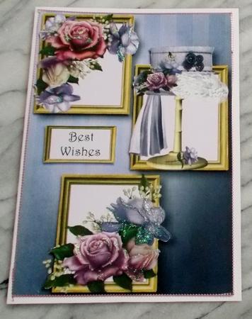 Belle Roses Millinery Frame Trio by Diane  Vermeer