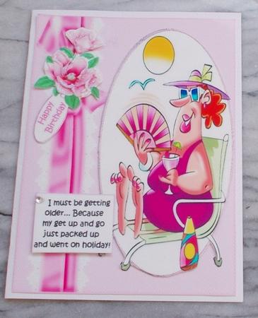 Tess and Her Get Up and Go Quick Card by Diane  Vermeer
