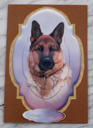 German Shepherd Topper and Tag by Diane  Vermeer