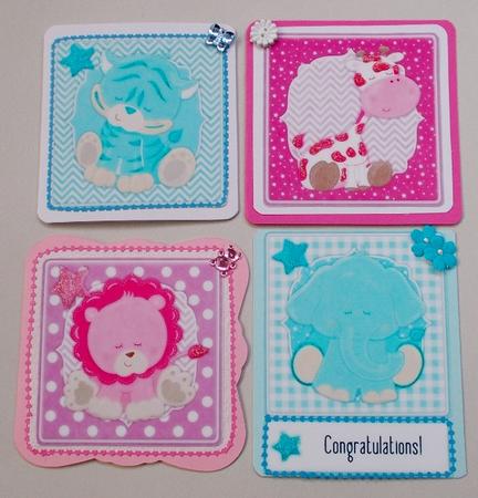 4 Sweet Baby Mixed Toppers by Diane  Vermeer