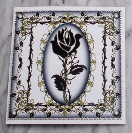 Gothic Black Rose Topper by Diane  Vermeer