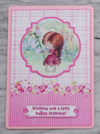 Wishing You a Fairy Happy Birthday Card Topper & Decoupage by Diane  Vermeer