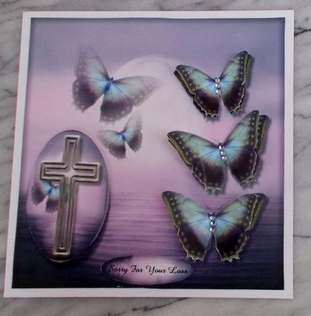 Sympathy Vintage Butterflies by Diane  Vermeer