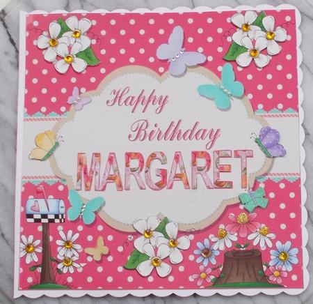 Happy Birthday Margaret Topper by Diane  Vermeer