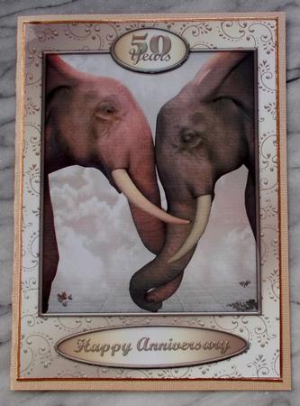 Elephant Anniversary A5 Topper by Diane  Vermeer