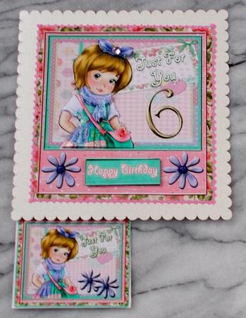 Mini Kit - Sweet Little Girl- 6yrs #2 by Diane  Vermeer
