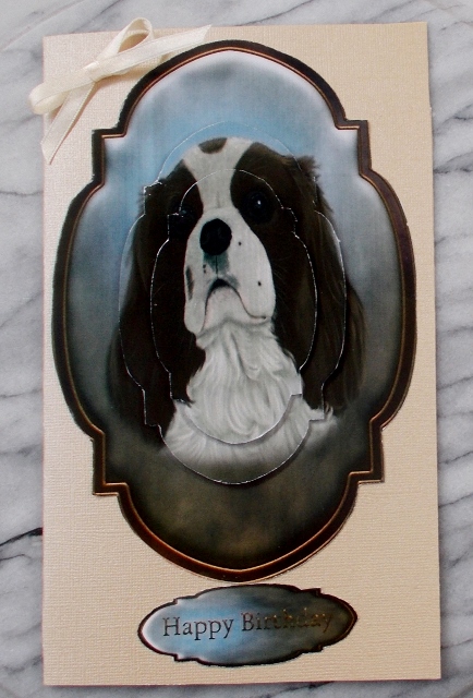 Cavalier King Charles Spaniel Topper and Tag by Diane  Vermeer
