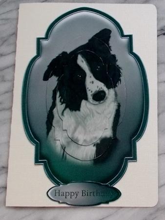Border Collie Topper and Tag by Diane  Vermeer