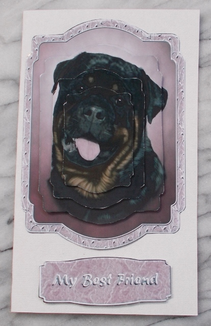 My Best Friend (pink) Topper by Diane  Vermeer