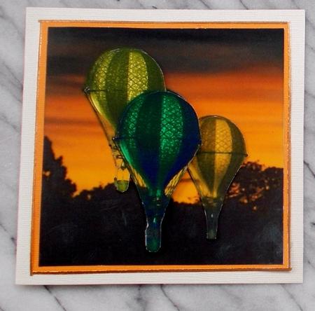 Evening Hot Air Balloon Flight + Decoupage by Diane  Vermeer
