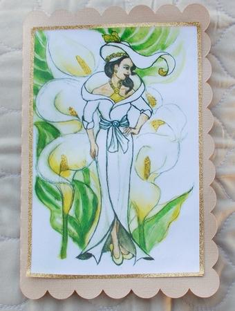 Floral Ladies-lady Calla Lily by Diane  Vermeer