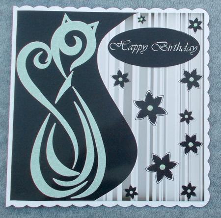 Artistic Cat Large Square Topper 7 by Diane  Vermeer