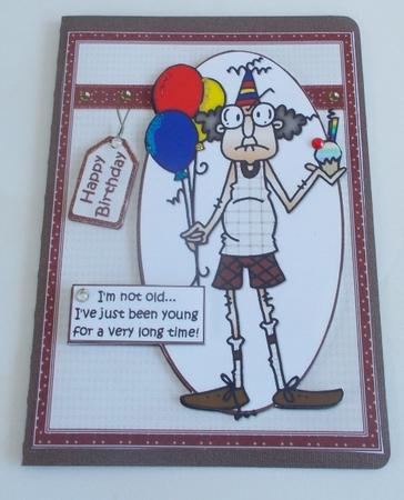 Gus is Not Old Quick Card by Diane  Vermeer