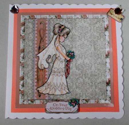 PS128 Blushing Bride2 Topper by Diane  Vermeer