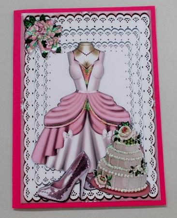 Pink Party Dress with Sparkle Shoes and Cake by Diane  Vermeer