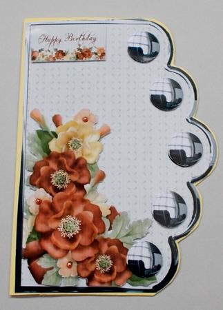 Pretty Poppies Scalloped Edge Card by Diane  Vermeer