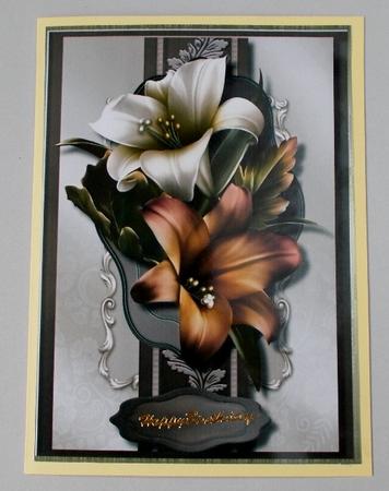 Beautiful Golden Lillies Topper. with Verse by Diane  Vermeer