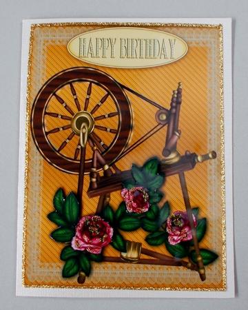 Spinning Wheel by Diane  Vermeer
