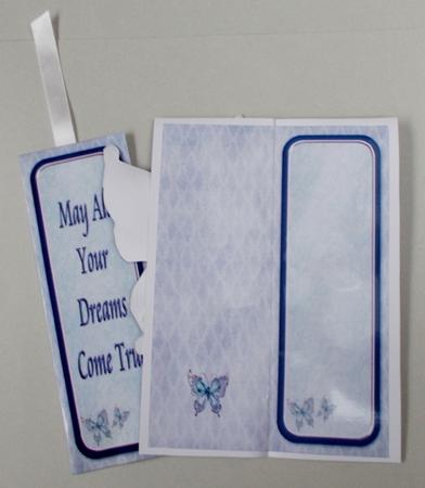 Butterfly Mini Dl Over the Edge Insert & Bookmark by Diane  Vermeer
