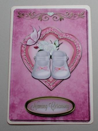 Baby Girl Naming Ceremony A5 Topper by Diane  Vermeer