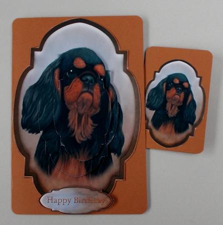 King Charles Spaniel Topper and Tag by Diane  Vermeer