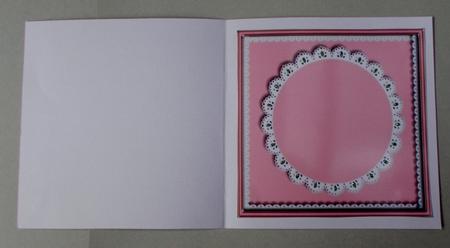 Incert Pink Oval Scalloped  by Diane  Vermeer