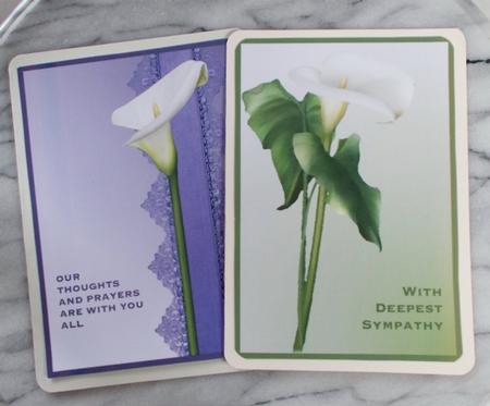 2 Calla Lily Quick Card Fronts by Diane  Vermeer