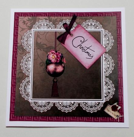 PS129 Pink Christmas Topper by Diane  Vermeer